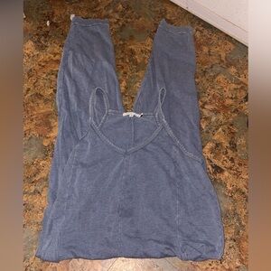 Blue Sleeveless Jumpsuit Romper